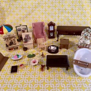 Miniature Dollhouse Furniture Bundle